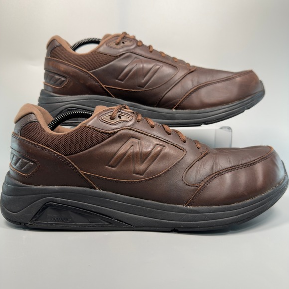 New Balance Other - New Balance 928v2 Mens 11 2E EE Wide Walking Shoe Brown Leather Low Lace Sneaker